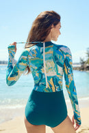 Axesea Women Rash Guard UPF 50+ Long Sleeve Swimsuit