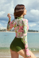 Axesea Women Rash Guard UPF 50+ Long Sleeve Swimsuit