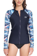 Axesea Long Sleeve Zip UPF 50 Rash Guard——Feeling Nature