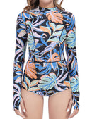 Axesea Women Rash Guard UPF 50+ Long Sleeve Swimsuit