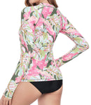 Axesea Long Sleeve Zip UPF 50 Rash Guard