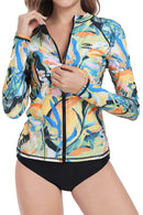 Axesea Long Sleeve Zip UPF 50 Rash Guard
