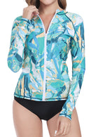 Axesea Long Sleeve Zip UPF 50 Rash Guard