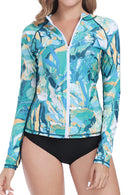 Axesea Long Sleeve Zip UPF 50 Rash Guard
