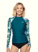 Flora Long Sleeve UPF 50 Rash Guard Top——Italy Artist x Axesea