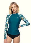 Flora Long Sleeve UPF 50 Rash Guard Top——Italy Artist x Axesea