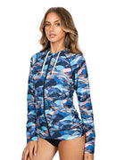 Axesea Feeling Nature Hoodie Rash Guard Top