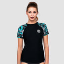 Women Short Sleeve UPF 50 Rash Guard — Wild Reverie