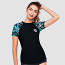 Women Short Sleeve UPF 50 Rash Guard — Wild Reverie