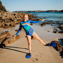 Focus Long Sleeve One Piece Swimsuit — AXESEA x Nine Cats