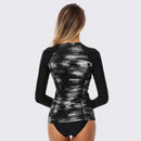 Sur-A Long Sleeve Zip UPF 50 Rash Guard — Tide - AXESEA