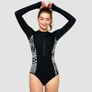 Focus Long Sleeve One Piece Swimsuit — Mystery - AXESEA