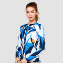 Sur-A Long Sleeve Zip UPF 50 Rash Guard — Mystery