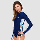 Sur-A Long Sleeve Zip UPF 50 Rash Guard — Lost In Pacific