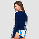 Sur-A Long Sleeve Zip UPF 50 Rash Guard — Lost In Pacific