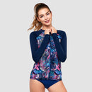 Sur-A Long Sleeve Zip UPF 50 Rash Guard — Ferny