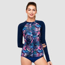 Sur-A Long Sleeve Zip UPF 50 Rash Guard — Ferny