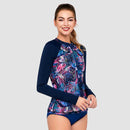 Sur-A Long Sleeve Zip UPF 50 Rash Guard — Ferny