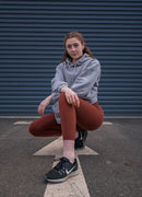 Newborn High Waist Yoga Leggings 25” — Maroon