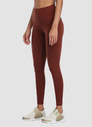 Newborn High Waist Yoga Leggings 25” — Maroon