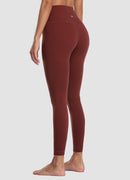 Newborn High Waist Yoga Leggings 25” — Maroon