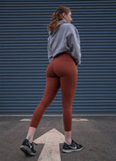 Newborn High Waist Yoga Leggings 25” — Maroon