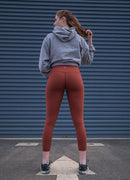 Newborn High Waist Yoga Leggings 25” — Maroon