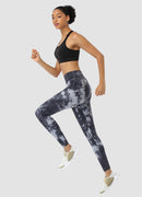 Newborn High Waist Yoga Leggings 25” — Tie Dye