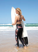 Flora High Waist Surf Leggings ——Italy Artist x Axesea