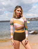 Axesea Women Rash Guard UPF 50+ Long Sleeve Swimsuit