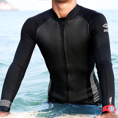 2mm Neoprene Long Sleeve Front Zip Man's Wetsuit