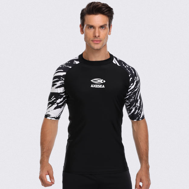 Team Short Sleeve UPF 50 Rash Guard — Tide – AXESEA