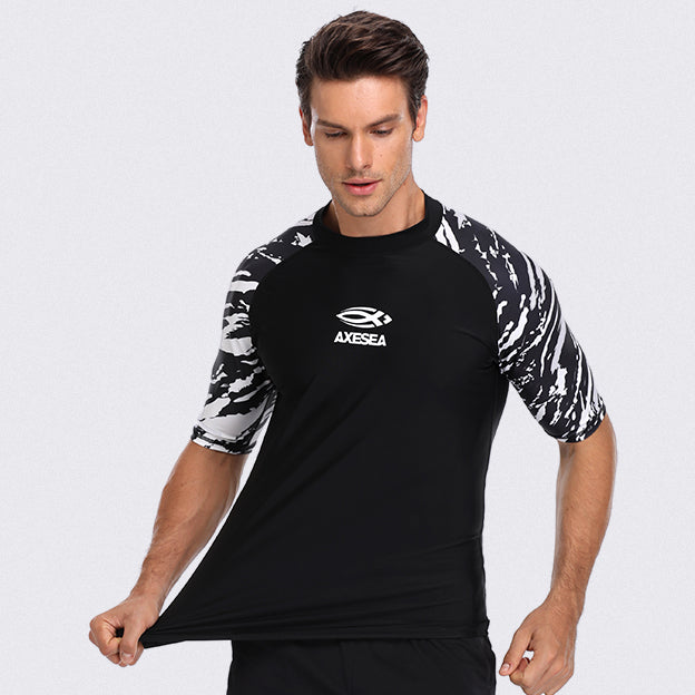 Team Short Sleeve UPF 50 Rash Guard — Tide – AXESEA