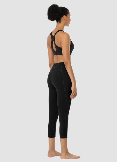 Newborn High Waist Capri Leggings 21” — Black