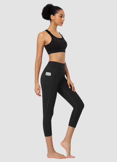 Newborn High Waist Capri Leggings 21” — Black