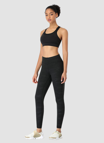 Newborn High Waist Yoga Leggings 25” — Smokey