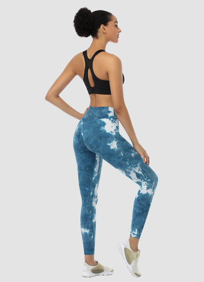 Newborn High Waist Yoga Leggings 25” — Tie Dye