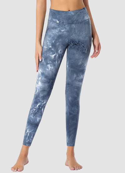 Newborn High Waist Yoga Leggings 25” — Tie Dye
