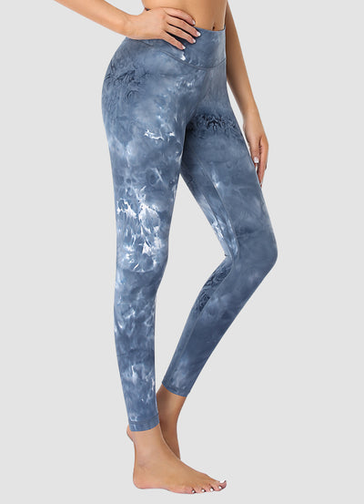 Newborn High Waist Yoga Leggings 25” — Tie Dye