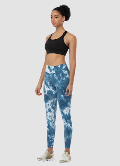 Newborn High Waist Yoga Leggings 25” — Tie Dye