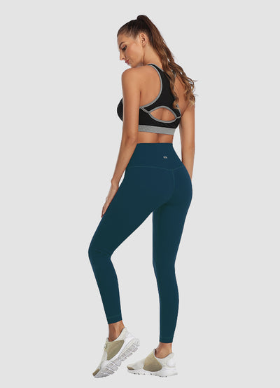 Newborn High Waist Yoga Leggings 25” — Teal